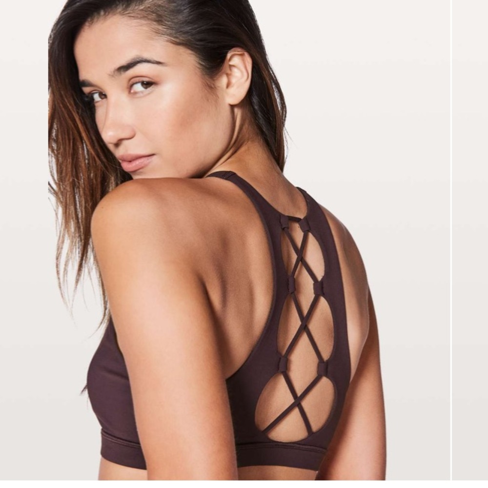 Lululemon Tied To It Bra
Black Cherry size 4 sports bras